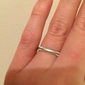 【ティファニー(Tiffany & Co.)の口コミ】 婚約指輪がティファニーなので、結婚指輪もティファニーしようと思ってい…