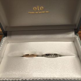 【ete(エテ)の口コミ】 元々ペアリングをeteで購入していて、結婚指輪は絶対にete bijoux(エテビ…