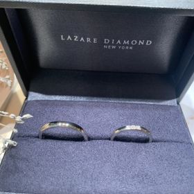【ラザール ダイヤモンド(LAZARE DIAMOND)の口コミ】 結婚式と入籍日が決まったので、あとは結婚指輪だけということになり、お…