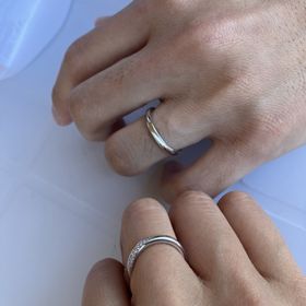 【TRECENTI(トレセンテ)の口コミ】 初めから同じデザインの指輪をセットで購入する予定でしたので、レディー…