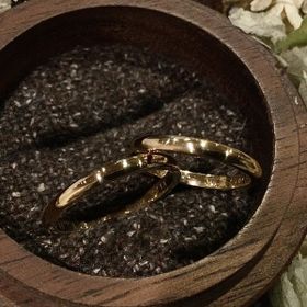 【鎌倉彫金工房の口コミ】 自分たちで手作りの指輪がよくて、お店で直接試着し自分たちに合ったもの…