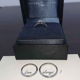 【ラザール ダイヤモンド(LAZARE DIAMOND)の口コミ】 いろいろなデザインを見せて頂けてストレートタイプで男性側にもお洒落な…