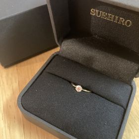 【SUEHIRO(スエヒロ)の口コミ】 大きな質のよいダイヤモンド。4本爪と迷いましたが、ダイヤモンドが1番大…