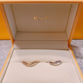 【ケイウノ ブライダル(K.UNO BRIDAL)の口コミ】 デザインが気に入って即決でした！カーブが良く、ピンクゴールドが大好き…
