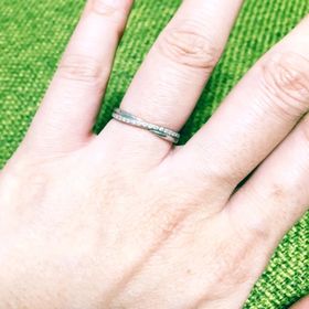 【ヴァンドーム青山(VENDOME AOYAMA)の口コミ】 主人も私も指が太いので、指がほっそりきれいに見えるデザインを一番重視…