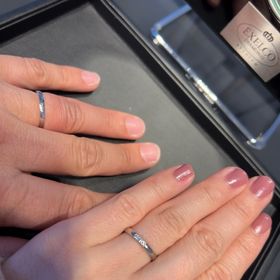 【エクセルコダイヤモンド(EXELCO DIAMOND)の口コミ】 内甲丸の作りが素敵で、どの指輪も着け心地がよかったです！スタッフさん…