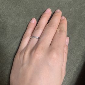 【ティファニー(Tiffany & Co.)の口コミ】 結婚指輪は毎日つける物なので、あまり目立ちすぎないもので、かつ可愛ら…
