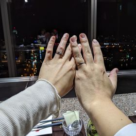 【俄(にわか)の口コミ】 つけ心地がとても良かったです。あとは、結婚指輪と、婚約指輪を一緒につ…