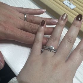 【TRECENTI(トレセンテ)の口コミ】 結婚指輪に合うリングにて探してました。希望ではハーフエタニティでした…