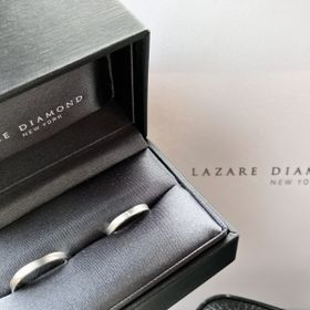 【ラザール ダイヤモンド【取扱店販売】の口コミ】 シンプルな指輪を探していて、ダイヤ一粒なのも良かったです！マット加工…