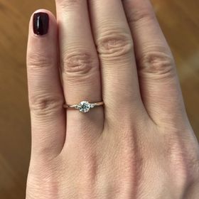 【LUCIE(ルシエ)の口コミ】 旦那にプロポーズされる前に、２人で店舗を訪れ、自分好みの指輪を探して…