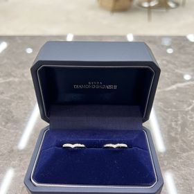 【銀座ダイヤモンドシライシの口コミ】 V字が希望で、理想の形がこちらのお店にありました。ダイヤモンドの輝きが…