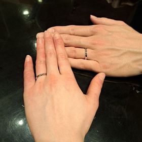 【ケイウノ ブライダル(K.UNO BRIDAL)の口コミ】 既存のデザインから選ぼうとしていましたが、なやんでいた複数の指輪のデ…