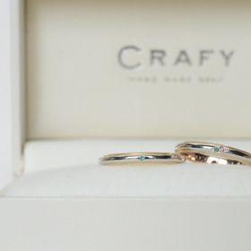【CRAFY(クラフィ)の口コミ】 手作り作品が大好きな2人だったので最初から手作り指輪一択でした。鎌倉の…