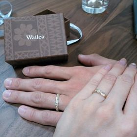 【Wailea(ワイレア)の口コミ】 元々ハワイアンリングに憧れていたのとプロポーズがハワイだった事もあり…