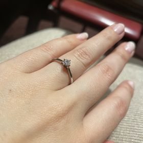 【ケイウノ ブライダル(K.UNO BRIDAL)の口コミ】 リングの内側がゴールド、外側がプラチナとなっているコンビネーションリ…