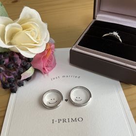 【アイプリモ(I-PRIMO)の口コミ】 婚約指輪も結婚指輪もシンプルでありながらもエレガントなテイストが良か…