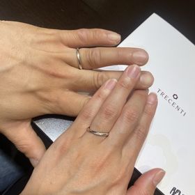 【TRECENTI(トレセンテ)の口コミ】 1番は着け心地です。指輪と指の接着面が少ないので違和感なく、他店舗のも…
