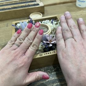 【鎌倉彫金工房の口コミ】 婚約指輪を作ってもらった時、やりたくてウズウズしてたので、今回は工作…