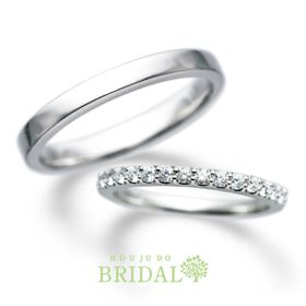 ☆新作☆【宝寿堂】シンプルでスタイリッシュなフォルム＆ちょうどいい華やかさのハーフエタニティ《KM112/HD3034》