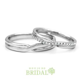 【宝寿堂】スタイリッシュでエレガントな結婚指輪（マリッジリング） ｜ HM2833L / HD2833S