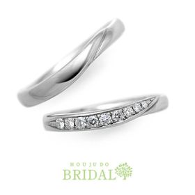 【宝寿堂】柔らかな曲線に沿ったダイヤが華やか《HM564s/HD564s》