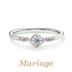 【garden(ガーデン)】ロン・ボヌール【幸せのサークル】0.2ct　ピンクダイヤアレンジ