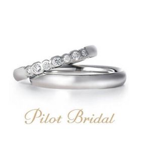 高純度プラチナ999を使用した華やかなデザイン【パイロットブライダル】