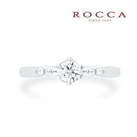 【ROCCA(ロッカ)】【ROCCA】シンプルだけどサイドメレがかわいい！人気のエンゲージリング 3-3141-3 