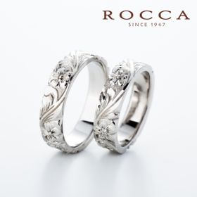 【ROCCA】好きな彫り模様に変更可能！ハワイアンマリッジリング HA-4