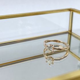 【Smith(工房スミス)】【隠れ家工房でつくる】柔らかさ感じる雲をイメージしたエンゲージリング