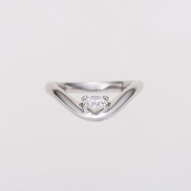 【ENEY(エネイ)】DROP CURVE 0.3CT ROUND PT900 RING