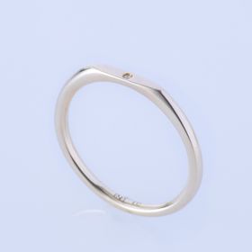 【ENEY(エネイ)】SURFACE K10YG POINT MIRROR SLIM RING