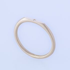 【ENEY(エネイ)】SURFACE K10YG POINT MATTE SLIM RING