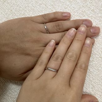 【Quand de Mariage(クワンドゥマリアージュ)】の口コミ 好きなデザインが同じ形ばかりであり、その中から着用してみて、ダイヤの感...