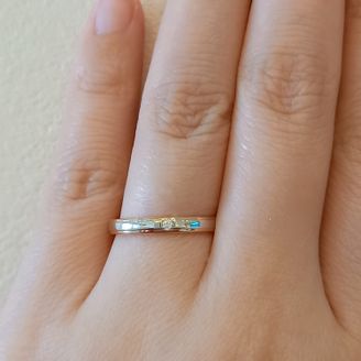 【ツインズキューピッド(Twins Cupid)】の口コミ シンプルなリングを探していて、でも何か自分達のこだわりポイントがあった...