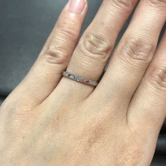 【AFFLUX(アフラックス)】の口コミ ストレートで色々比べていて、これはアンティーク風なミル打ちがされてて可...