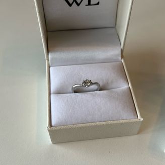 【William-LennyDiamond(ウィリアム・レニー・ダイヤモンド)】の口コミ ボックスに置いて引きで見ると、少しハートのような曲線を描いた形になって...