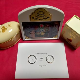 【Beauty and the Beast(ディズニー美女と野獣)】の口コミ 以前よりディズニーの指輪を希望しており、ホームページで見て「これ可愛い...