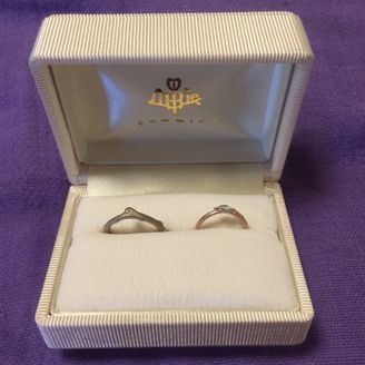 【pommier(ポミエ)】の口コミ 他にはない葉付きのデザインと、本物の小枝を用いて型取りしているというこ...