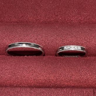 【モニッケンダム(MONNICKENDAM)】の口コミ 婚約指輪がなかったので、ダイヤが複数付いているものにしたかった。ウェー...