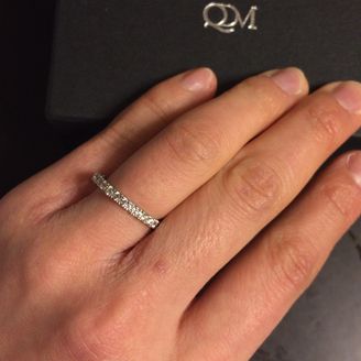 【QDM】の口コミ 結婚指輪だから、派手すぎたら嫌だけどできたら少しは石が付いてたほうが可...