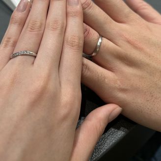 【YUKIZAKI BRIDAL(ユキザキブライダル)】の口コミ 初めはダイヤなしで考えていましたが、スタッフの方におすすめしてもらい実...