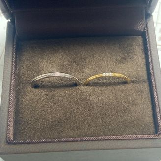 【CHER LUV(シェールラブ)】の口コミ アンティーク調のミル打ち加工にさりげないダイヤがファッションリングのよ...