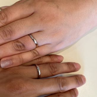 【紡ぎ輪(つむぎわ)】の口コミ ペアーデザインなところが特別感があってとてもいいです。
桜のモチーフが...