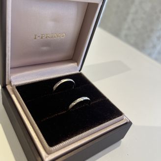 【アイプリモ(I-PRIMO)】の口コミ お揃いのダイヤを中に2つ入れました。ダイヤの意味も大切にしましたが、2...