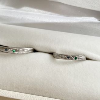 【ジュエリームナカタ(Jewelry MUNAKATA)】の口コミ 6月の誕生石としてアレキサンドライトを入れられるのが1番の決め手でした...