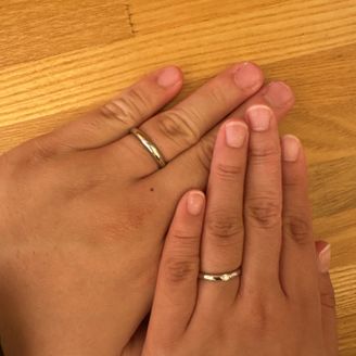 【ROYAL ASSCHER(ロイヤル・アッシャー)】の口コミ 色々なブランドの指輪を実際付けてみたりしましたが、やっぱりしっくりきた...