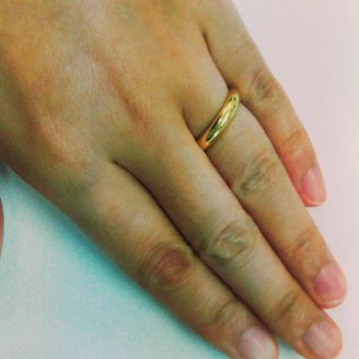 【京都ジュエリー工房】の口コミ 18金鍛造。素材とコスパで選びました。飽きのこないシンプルデザインで夫...