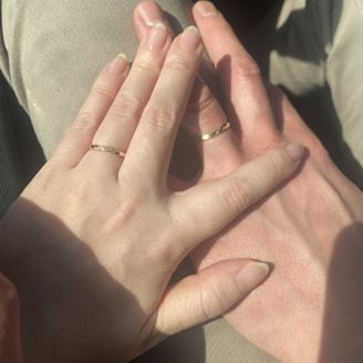 【Foulason(フレゾン)】の口コミ シンプルにプラチナもいいかなと思いましたが、オプションでピンクゴールド...